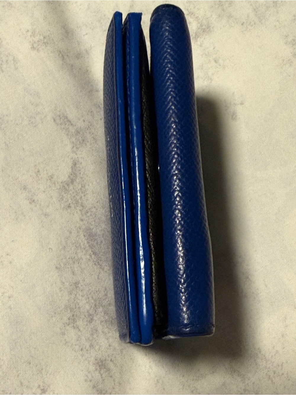 BALENCIAGA COMPACT BLUE LEATHER WALLET VGUC - Picture 5 of 10